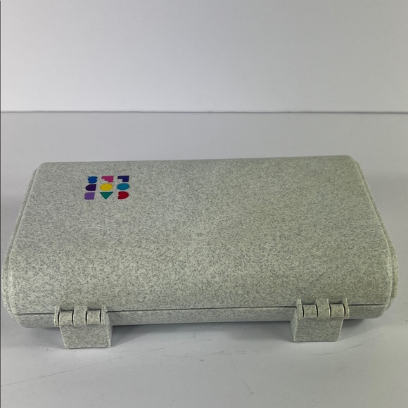 Vintage Caboodles Speckled Gray Organizer with Mirror - Picture 4 of 8